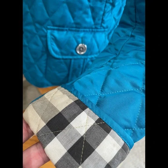 BURBERRY Brit Authentic quilted teal blue jacket. Excellent condition- - Picture 2 of 7